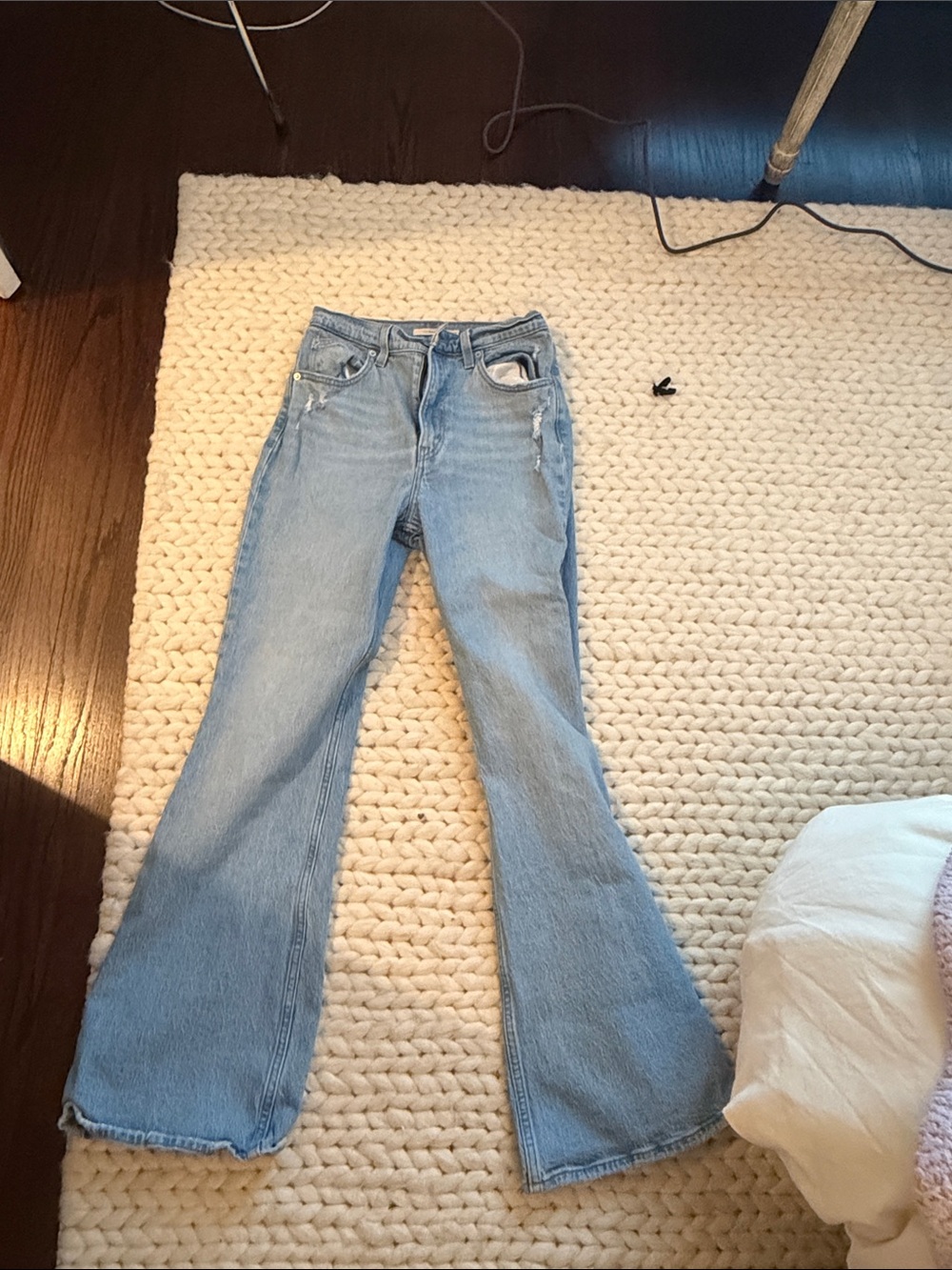 Classic High-Rise Flared Women’s Jeans - Light Blue